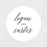 "Someone Like You" - Wedding Favor Stickers in Tuxedo by Design Lotus - Front