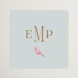 "Castle" - Wedding Favor Stickers in Hummingbird by Claudia Orengo - Front