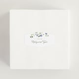 "Flowering Vine" - Wedding Favor Stickers in Bluebell by Everett Paper Goods - In use