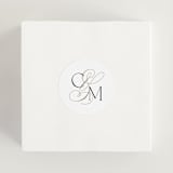 "Golden Ampersand" - Wedding Favor Stickers in Silk by Kelly Schmidt - In use