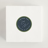 "Sadie" - Wedding Favor Stickers in Periwinkle by Erin German - In use