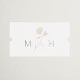 "The Romantic" - Wedding Favor Stickers in Buttercream by Kristie Kern - Front