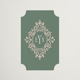 "Princess" - Wedding Favor Stickers in Pine by Claudia Orengo - Front
