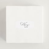 "Lake Como" - Wedding Favor Stickers in Diamond by Kate Ahn - In use