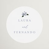 "Be With You" - Wedding Favor Stickers in French by Design Lotus - Front