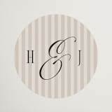 "Mirin" - Wedding Favor Stickers in Linen by Kate Ahn - Front
