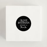 "Casual" - Wedding Favor Stickers in Pearl by Owl and Toad - In use