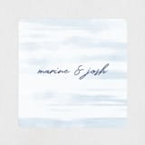 "Marine" - Wedding Favor Stickers in Wave by kelli hall - Front