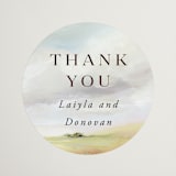 "Savanna" - Wedding Favor Stickers in Fern by Lindsay Megahed - Front