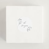 "Sketched Florals" - Wedding Favor Stickers in Storm by Baumbirdy - In use