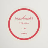 "Montauk" - Wedding Favor Stickers in Berry by Megan Davis - Front