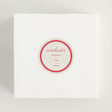 "Montauk" - Wedding Favor Stickers in Berry by Megan Davis - In use