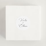 "Poem" - Wedding Favor Stickers in Snow by Maja Cunningham - In use