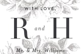 "Beloved" - Wedding Favor Stickers in Mist by Design Lotus - In use