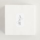 "Initialed" - Wedding Favor Stickers in Chantilly by Jessica Williams - In use