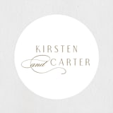 "glitter arch" - Wedding Favor Stickers in Champagne by Design Lotus - Front
