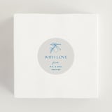 "Mediterraneo" - Wedding Favor Stickers in Ocean by Pati Cascino - In use