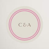 "Bocce" - Wedding Favor Stickers in Fragola by Megan Davis - Front