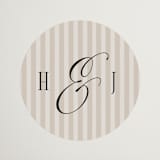 "Mirin" - Wedding Favor Stickers in Linen by Kate Ahn - Front