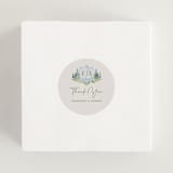 "Miniature Mountainscape" - Wedding Favor Stickers in Summer by Petra Kern - In use