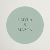 "Reflections" - Wedding Favor Stickers in Lake by Lindsay Megahed - Front