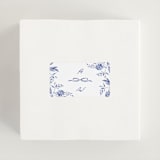 "Daisy Toile" - Wedding Favor Stickers in Willow by Susan Zinader - In use