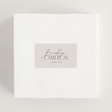 "Arabilla Overlap" - Wedding Favor Stickers in Linen by Kelly Schmidt - In use