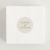 "Tendu" - Wedding Favor Stickers in Creme by Carly Reed Walker - In use
