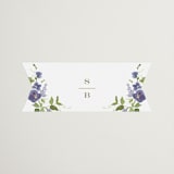 "Wildflower Trellis" - Wedding Favor Stickers in Iris by Everett Paper Goods - Front