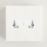 "Wildflower Trellis" - Wedding Favor Stickers in Iris by Everett Paper Goods - In use