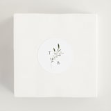 "Gentle Whisper" - Wedding Favor Stickers in Cotton by Jennifer Postorino - In use