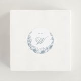 "Wreath In Bloom" - Wedding Favor Stickers in Lake by Leah Bisch - In use