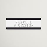 "Wedding Editorial" - Wedding Favor Stickers in Tuxedo by Ana de Sousa - Front