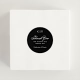 "Classically Elegant" - Wedding Favor Stickers in Snow by Brandy Folse - In use