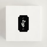 "la graine" - Wedding Favor Stickers in Onyx by Alaina Cherup - In use