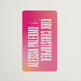 "Pop Romance" - Wedding Favor Stickers in Fruit Punch by Ashley DeMeyere - Front