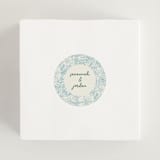 "Bloom" - Wedding Favor Stickers in Waterfall by Kelly Watkins - In use