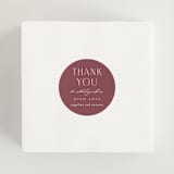 "Chantilly" - Wedding Favor Stickers in Mauve by Erica Krystek - In use