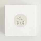 "Sundaland Gardens" - Wedding Favor Stickers in Ivory by Ani Somi - In use