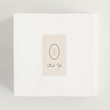 "Script and Monogram" - Wedding Favor Stickers in Sand by Carolyn MacLaren - In use