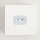 "Modernne" - Wedding Favor Stickers in Powder by Carolyn MacLaren - In use