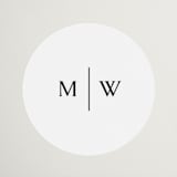 "Align" - Wedding Favor Stickers in Cotton by Jennifer Postorino - Front