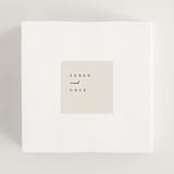 "Simply" - Wedding Favor Stickers in Linen by Brianne Larsen - In use