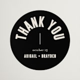 "Spin" - Wedding Favor Stickers in Cream by Pixel and Hank - Front