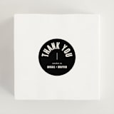 "Spin" - Wedding Favor Stickers in Cream by Pixel and Hank - In use