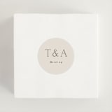 "In Love" - Wedding Favor Stickers in Linen by Vanessa Doyle - In use