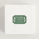 "Friendly Flowers" - Wedding Favor Stickers in Emerald by Ani Somi - In use