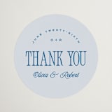 "Riviera" - Wedding Favor Stickers in Ocean by Kelly Schmidt - Front