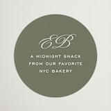 "Boulevard" - Wedding Favor Stickers in Moss by Megan Davis - Front