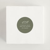 "Boulevard" - Wedding Favor Stickers in Moss by Megan Davis - In use